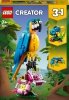 Zestaw Prezent LEGO Creator 3w1 Egzotyczna Papuga Żaba Ryba Klocki 7+ Torba