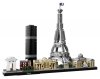 Zestaw Prezent LEGO Architecture 21044 Paryż Wieża Eiffla Luwr + Torba