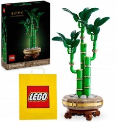 Zestaw Prezent LEGO ICONS 10344 Roślina Dracena Sandera 325 Klocki + Torba