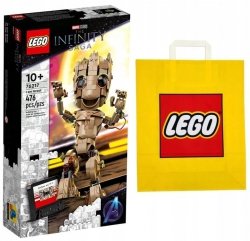 Zestaw Prezent Klocki LEGO MARVEL 76217 Ja Jestem Groot Kaseta 10+ Torba