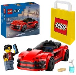 Zestaw Prezent LEGO CITY 60448 Czerwony Samochód Sportowy Klocki 5+ Torba