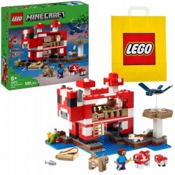 Zestaw Prezent LEGO Minecraft 21270 Dom Grzybowej Krowy Klocki 8+ Torba