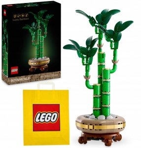 Zestaw Prezent LEGO ICONS 10344 Roślina Dracena Sandera 325 Klocki + Torba 