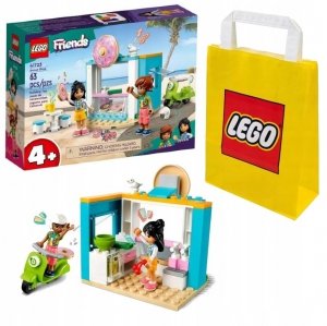 Zestaw Prezent LEGO Friends 41723 Cukiernia z Pączkami Klocki 4+ Torba