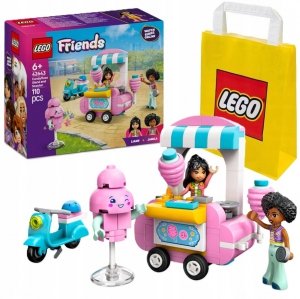 Zestaw Prezent LEGO Friends 42643 Stoisko z Watą Cukrową Klocki 6+ Torba