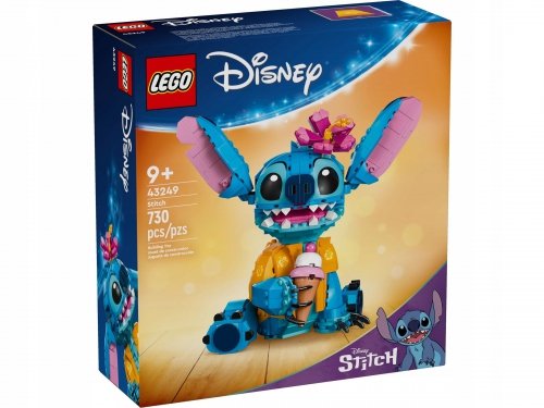 Zestaw Prezent LEGO Disney 43249 STITCH FIGURKA POSTAĆ 730 Klocki 9+ Torba