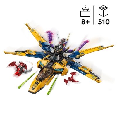 Zestaw Prezent LEGO Ninjago 71833 Ras Arin Samolot Super Burzowy 8+ Torba