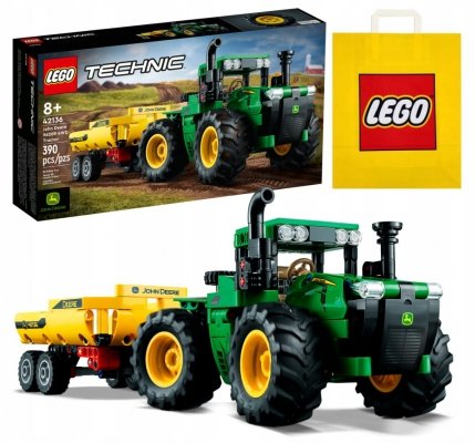 Zestaw Prezent Klocki LEGO Technic 42136 Traktor John Deere 4WD + Torba