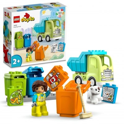 Zestaw Prezent LEGO DUPLO 10987 ŚMIECIARKA Ciężarówka Wywrotka 2+ Torba