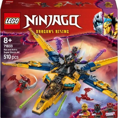 Zestaw Prezent LEGO Ninjago 71833 Ras Arin Samolot Super Burzowy 8+ Torba