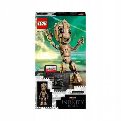 Zestaw Prezent Klocki LEGO MARVEL 76217 Ja Jestem Groot Kaseta 10+ Torba