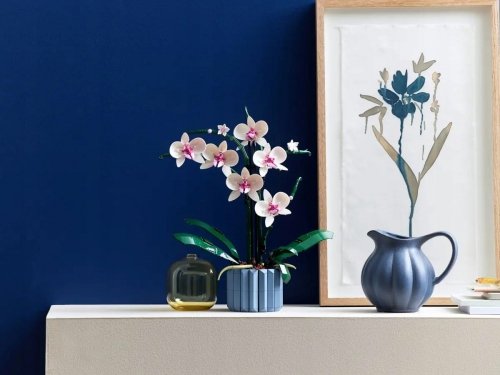 Zestaw Prezent Klocki LEGO ICONS 10311 Botanical Orchidea Storczyk + Torba
