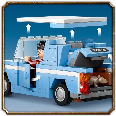 Zestaw Prezent LEGO Harry Potter 76424 Latający Ford Anglia Klocki 7+ Torba