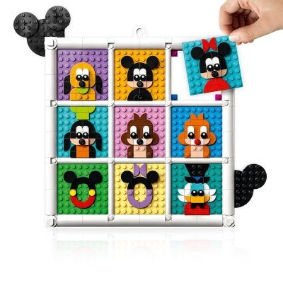 Zestaw Prezent LEGO Disney 43221 Obraz 100 Lat Animowanych Postaci 6+ Torba