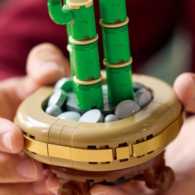 Zestaw Prezent LEGO ICONS 10344 Roślina Dracena Sandera 325 Klocki + Torba