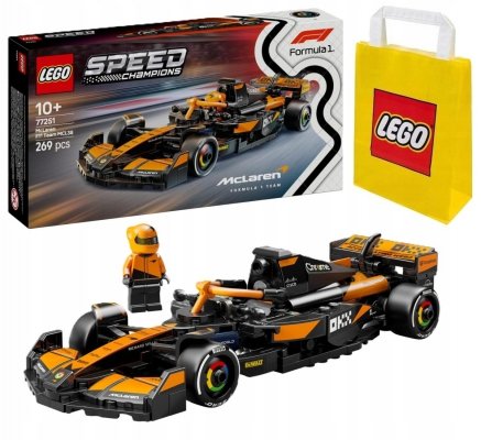 Zestaw Prezent LEGO Speed 77251 Bolid F1 McLaren MCL38 Klocki 10+ Torba