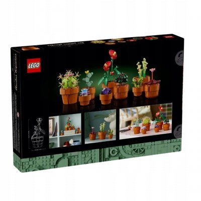 Zestaw Prezent Klocki LEGO ICONS 10329 Małe Roślinki Kwiaty + Torba