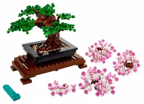 Zestaw Prezent Klocki LEGO ICONS 10281 Botanical Drzewko Bonsai + Torba