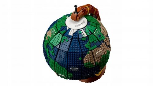 Zestaw Prezent Klocki LEGO Ideas 21332 Globus Obrotowa Mapa Świata + Torba