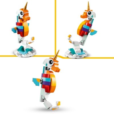 Zestaw Prezent Klocki LEGO Creator 31140 MAGICZNY JEDNOROŻEC 3w1 7+ Torba