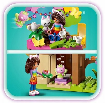 ZESTAW PREZENT LEGO KOCI DOMEK GABI PRZYJĘCIE W OGRODZIE WRÓŻKICI 4+ TORBA