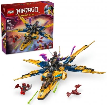 Zestaw Prezent LEGO Ninjago 71833 Ras Arin Samolot Super Burzowy 8+ Torba