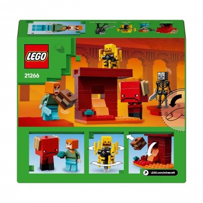 Zestaw Prezent LEGO Minecraft 21266 Bitwa w Netherze 99 Klocki 6+ Torba