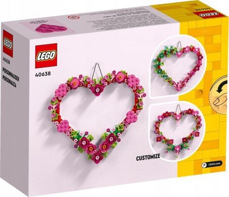 Zestaw Prezent LEGO Creator 40638 OZDOBA W KSZTAŁCIE SERCA Klocki 9+ Torba