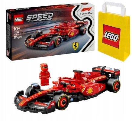 Zestaw Prezent LEGO Speed 77242 Ferrari SF-24 Bolid F1 275 Klocki 10+ Torba