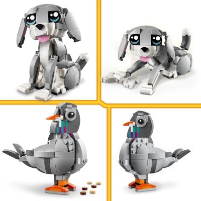 Zestaw Prezent LEGO Creator 31163 Psotny Kotek 3w1 Piesek Klocki 8+ Torba