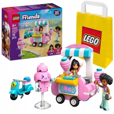 Zestaw Prezent LEGO Friends 42643 Stoisko z Watą Cukrową Klocki 6+ Torba