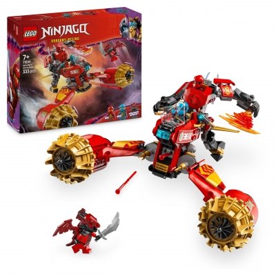 Zestaw Prezent LEGO Ninjago 71830 Burzowy Jeździec Mech Kaia Klocki + Torba