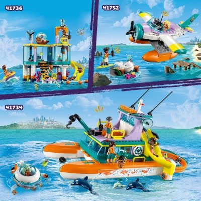 Zestaw Prezent LEGO Friends 41752 Samolot Hydroplan 203 Klocki 6+ Torba