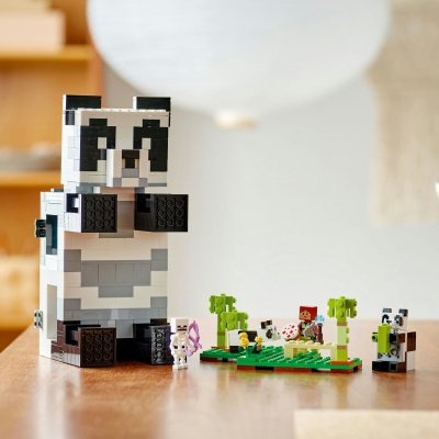 Zestaw Prezent LEGO Minecraft 21245 Rezerwat Pandy 553 Klocki 8+ Torba