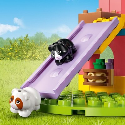 Zestaw Prezent LEGO Friends 42640 Plac Zabaw Świnki Morskie Klocki 5+ Torba