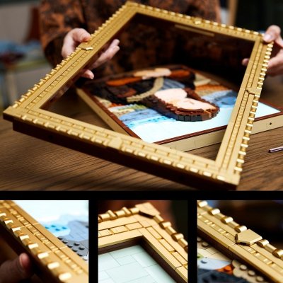 Zestaw Prezent Klocki LEGO Art 31213 Mona Lisa Obraz Dzieło Sztuki + Torba