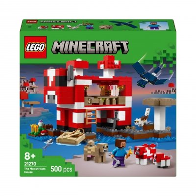 Zestaw Prezent LEGO Minecraft 21270 Domek dla Ptaków Wron Klocki 8+ Torba
