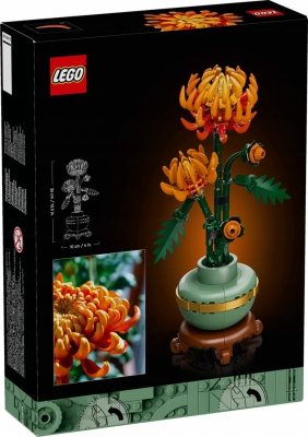 Zestaw Prezent Klocki LEGO ICONS 10368 KWIATY Chryzantema Botanical + Torba