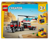 LEGO 31146 Creator 3w1 - Ciężarówka z platformą i helikopterem