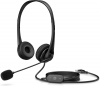 Słuchawki z mikrofonem HP Stereo USB Headset G2 Czarny