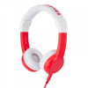 Słuchawki nauszne z mikrofonem BUDDYPHONE Explore Czerwony (0.8m /3.5 mm wtyk/Biało-czerwony)