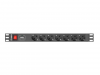 Listwa zasilająca LANBERG PDU-07F-0200-BK