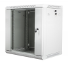 Szafa instalacyjna wisząca 19'' 12U 600X450mm szara (drzwi       szklane)