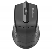 Defender Mysz przewodowa optyczna HIT MB-530 1000 DPI Czarna 
