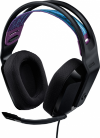 Słuchawki z mikrofonem LOGITECH G335 Czarny Czarny 