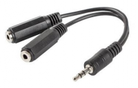 Adapter LANBERG AD-0024-BK Jack 3.5 mm 