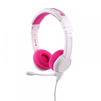 Słuchawki na głowę z mikrofonem BUDDYPHONE BP-SCHOOLP-PINK (1.4m /3.5 mm wtyk/Biało-różowy<br />) 