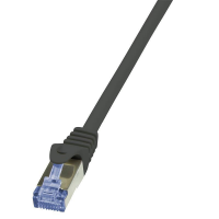 LOGILINK S/FTP Cat.6a 1 m Czarny 1 Patchcord 