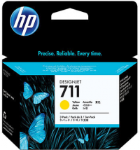 Wkład HP 711 3-pack Żółty CZ136A 