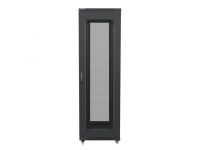 SZAFA INSTALACYJNA RACK STOJĄCA 19 42U 600X600 CZARNA DRZWI PERFOROWANE LCD LANBERG (FLAT PACK) V2 